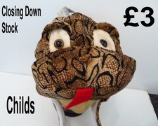 kids unisex animal snake head hat one size