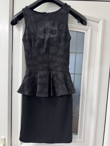 Tfnc black peplum dress - peplum,