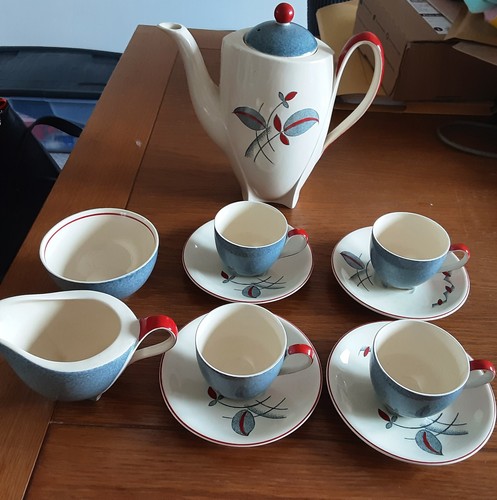 Burleigh pottery coffee - pottery, set