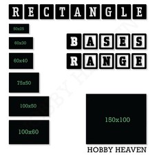 Wargaming rectangle bases full - rectangle,