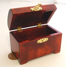Dolls House Chest Trunk Wood