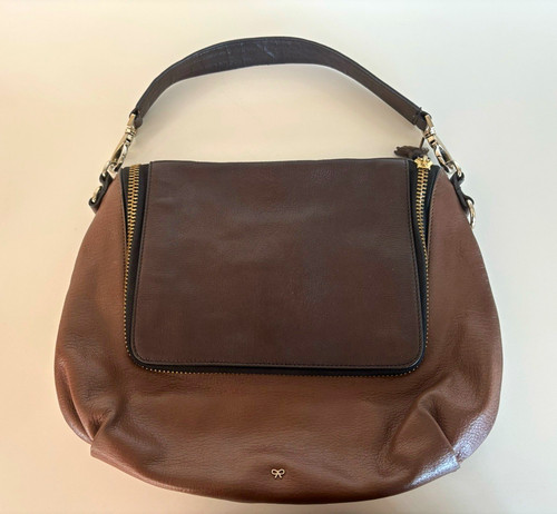 Anya hindmarch brown - brown, pebbled