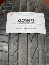 *RUN FLAT* BRIDGESTONE POTENZA RE050A (*) 245/45/R18 96W DOT 2307 7.4 MM