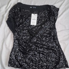 Zara party Black Sequin