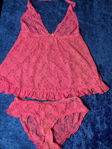 Vintage pink lingerie lace - vintage,
