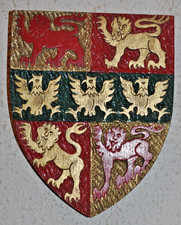 Caernarfonshire County plaque shield crest coat of arms