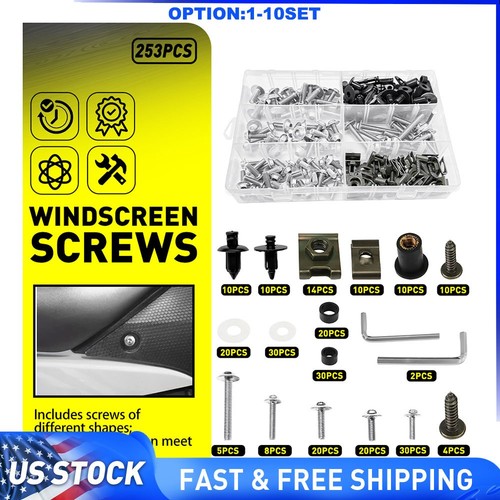 Anodized fairing bolts - bolts, kit