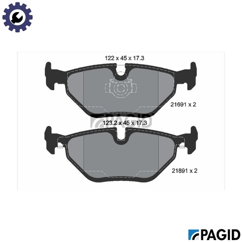 Brake pad set disc - pad,