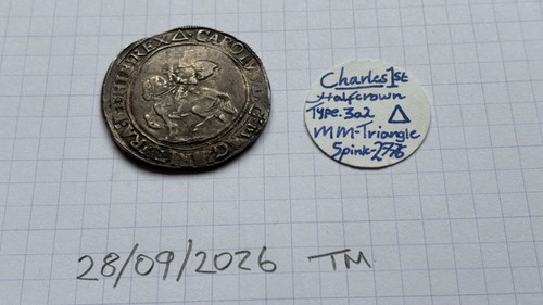 Charles silver halfcrown - 1,