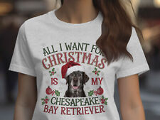 Xmas T Shirt Christmas TShirt Chesapeake Bay Retriever Dog Xmas Tee Holiday Top