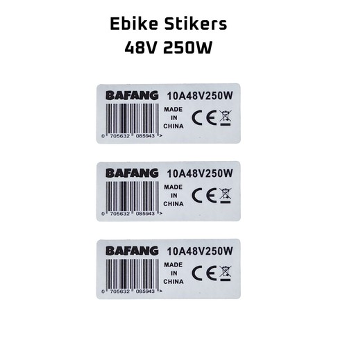 Ebike sticker for bafang - 3x,