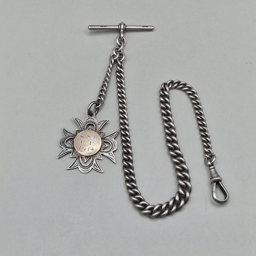 Sterling silver albert chain - sterling,