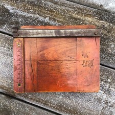 Small Vintage ARGO D.R.G.M Wooden Desktop Paper Picture Wooden Guillotine