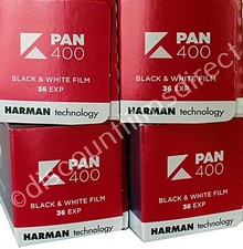 4 x KENTMERE PAN  (BY ILFORD) 400 35mm 36exp BLACK & WHITE FILM - POST FREE