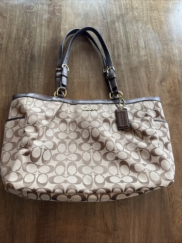 Coach f17725 brown tote bag - coach,