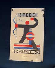 Cool Retro London Underground Metal And Enamel Sign