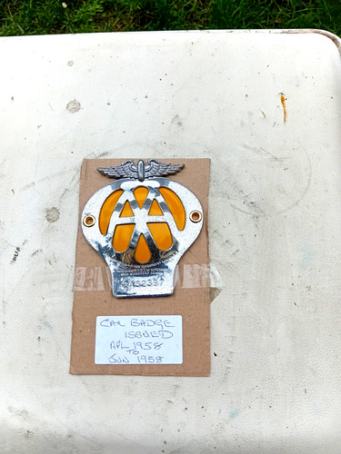 Vintage car badge - , dome