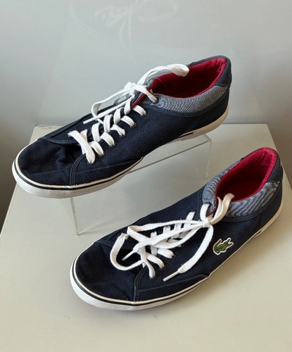 Men lacoste navy canvas - men's,