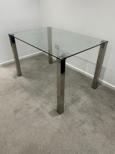 Glass dining table - glass,