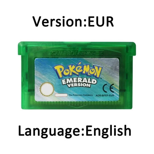 Game card ruby - card, emerald/