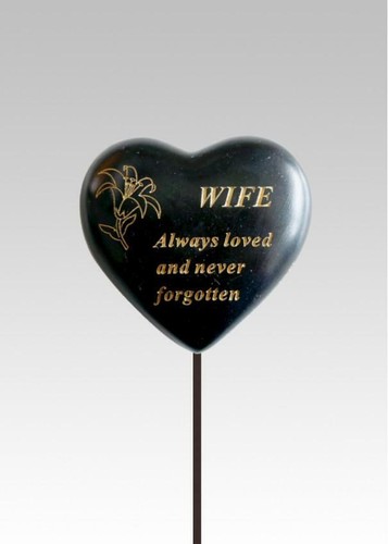 Black gold lily heart - gold,