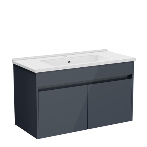 Anas 1000mm wall hung vanity - wall,