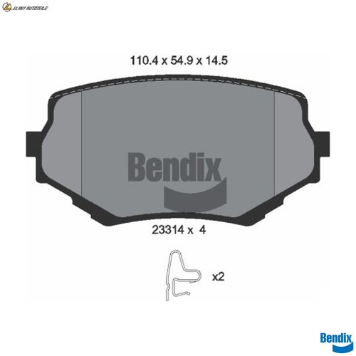 Brake pad set - pad,