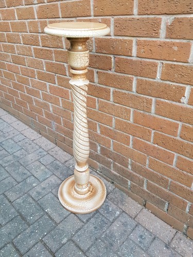 Tall torchere plant stand - torchere,