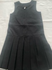 Girls Black School Pinafore 7-8