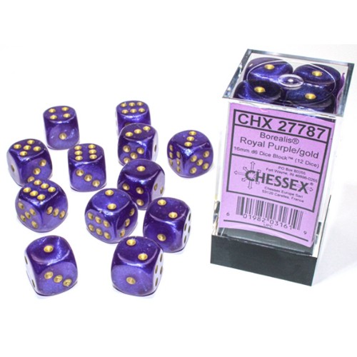 Chessex vortex 12mm d6 dice - -,