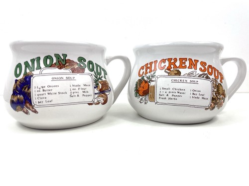 Vintage soup mugs bowls bundle - vintage,