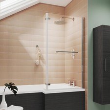 Shaped fixed bath screen - fixed,