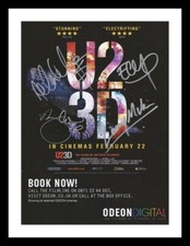 U2 ENTIRE BAND AUTOGRAPHED
