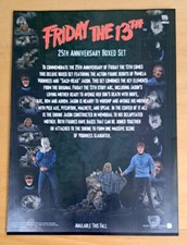 FRIDAY THE 13TH FIGURES 25TH ANNIVERSARY BOX SET ADVERT JASON & PAMELA VOORHEES