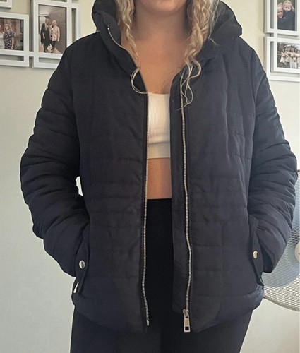 Women black hooded - black,
