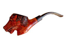 Vintage Novelty Briar Smoking Pipe Horse Head Italy