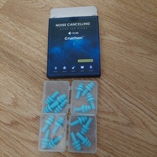 Noise Cancelling Sleep Ear Plugs Pack Blue In Cases Boxed