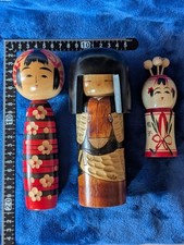 Wood carving doll / Creative doll / Wooden / Folk toy / Artist's work / With