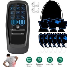 Rechargeable TENS Unit EMS Muscle Stimulator & Muscle Massager for Pain Relief
