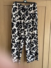 Ladies Linen Print Trouser