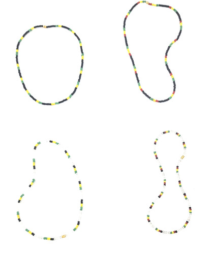 Beaded necklace hand made