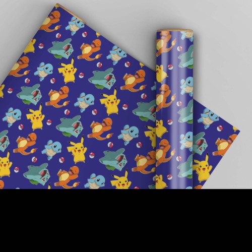 Pokemon wrapping paper - pokemon, 6m