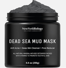 NEW YORK BIOLOGY Mask  Dead Sea Mud 250g Face Body Deep Skin Cleaner Natural