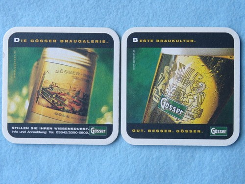 Austrian beer coaster - beer, gosser