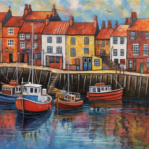 Yorkshire coast harbour - yorkshire,