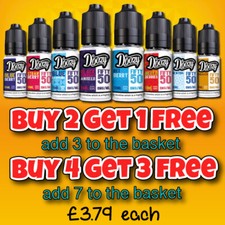 Doozy 10ml E Liquid  Eliquid Vape Juice Flavour nicotine Shot 3mg 6mg 12mg 18mg 