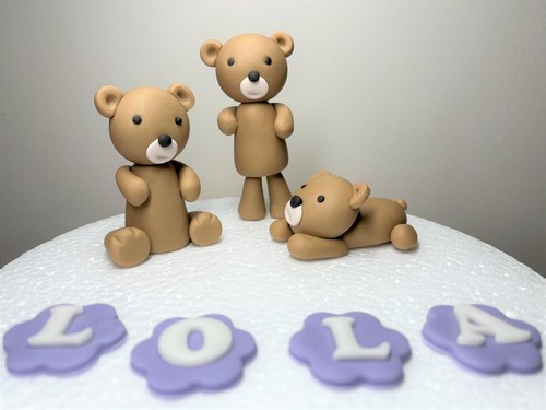 Edible bear cake decoration - edible,