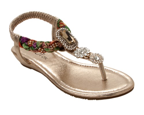 Womens gold toe post - gold,