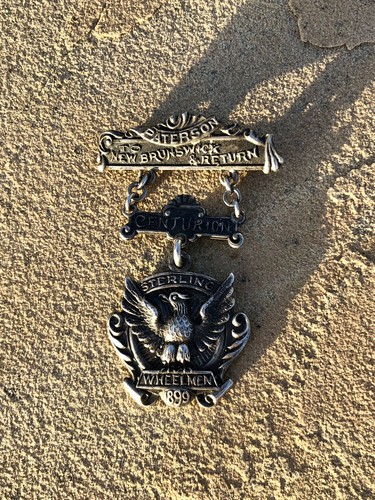 1899 bicycle race medal - race,