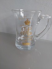 Coronation of King George VI 1937 Gilt Etched Glass Tankard Thomas Goode No 13